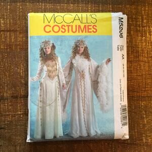 McCalls Sewing Pattern M5206 Medieval Ice Princess Sansa Stark Costume 6-12UNCUT